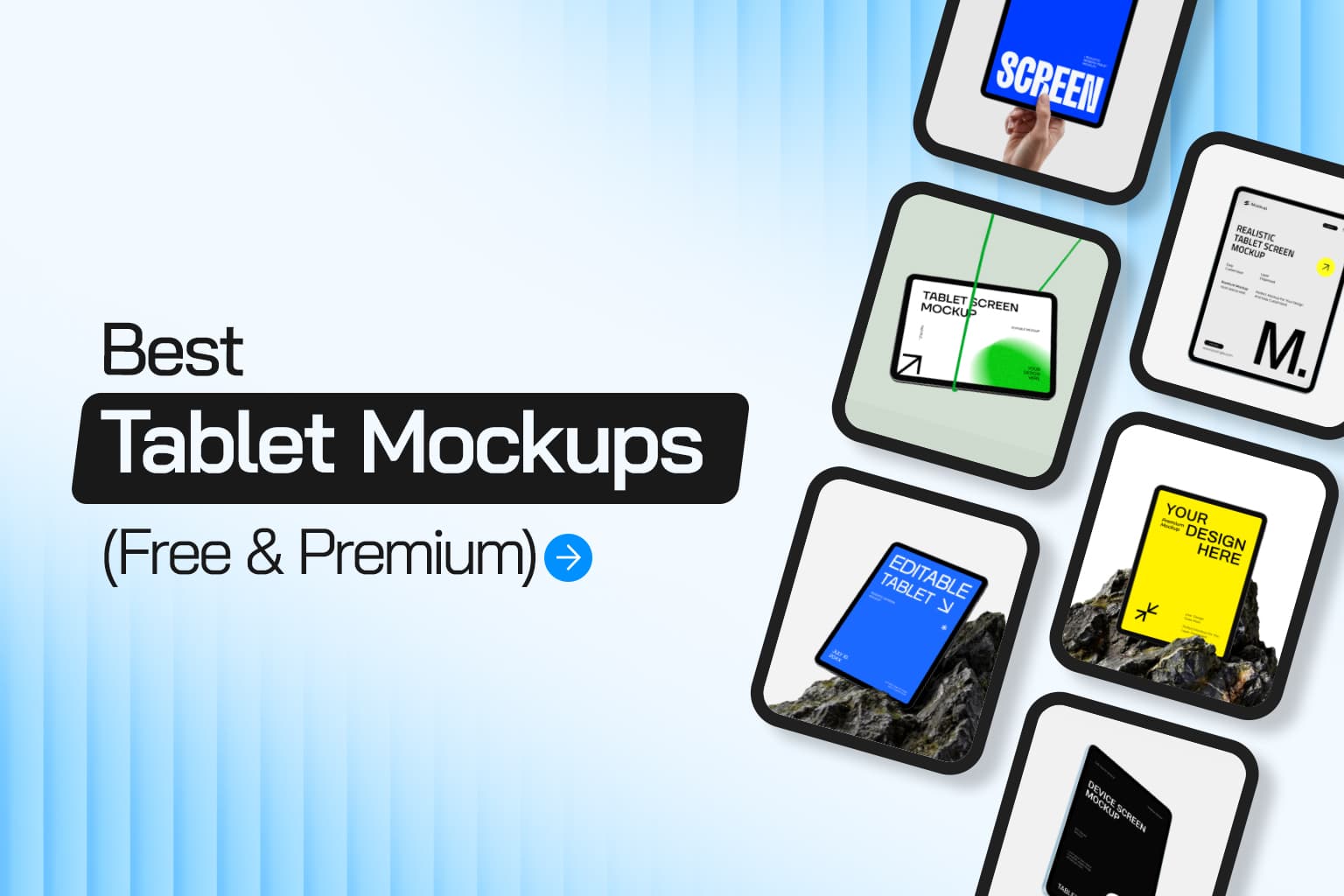 Best Tablet Mockups for UI/UX Presentation (Free & Premium)