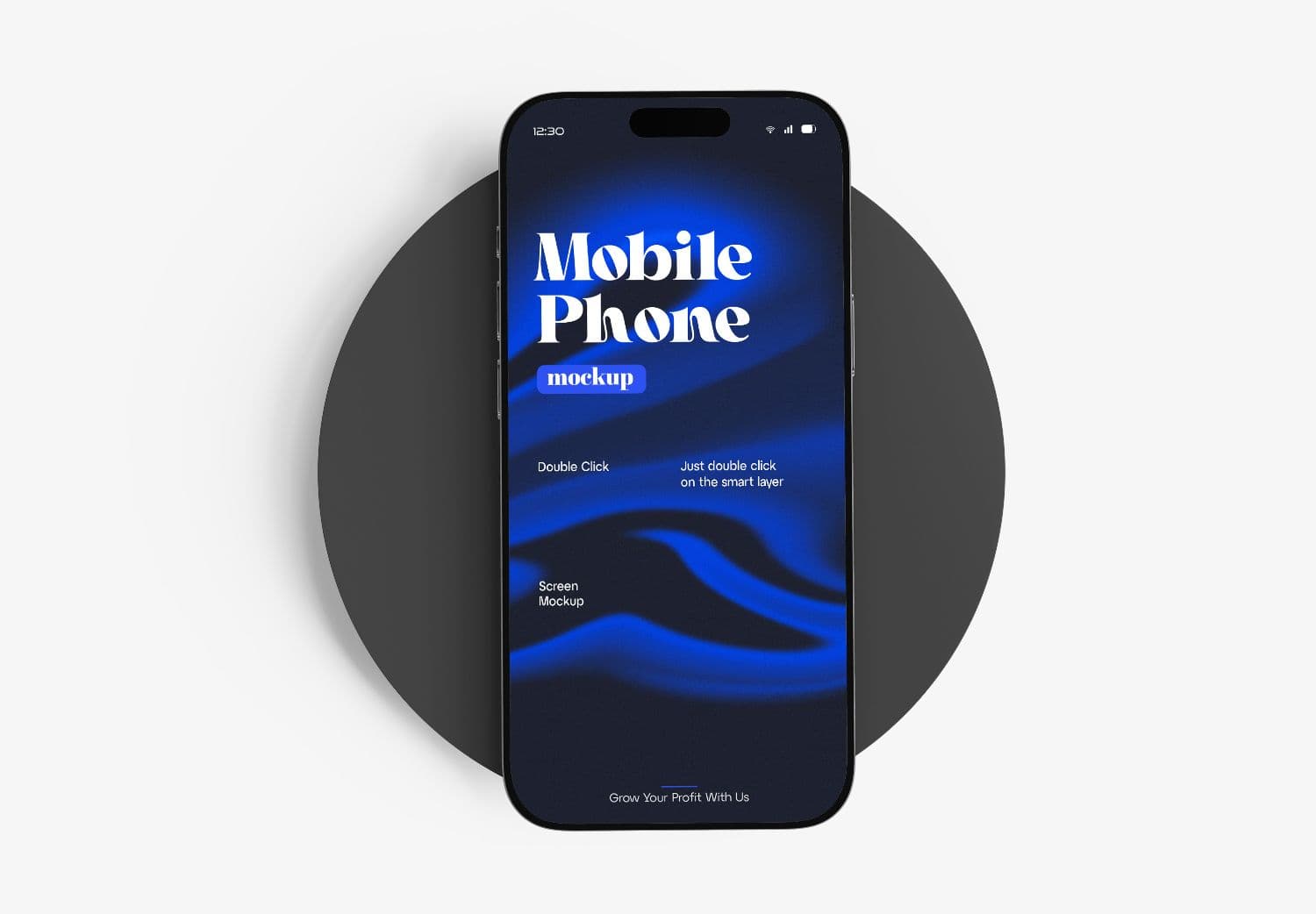 Modern Mobile Phone Mockup PSD for App UI and Website Presentation