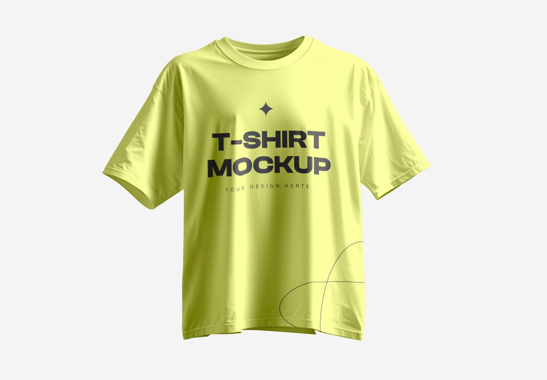 Classic White T-Shirt Mockup – Minimal & Clean