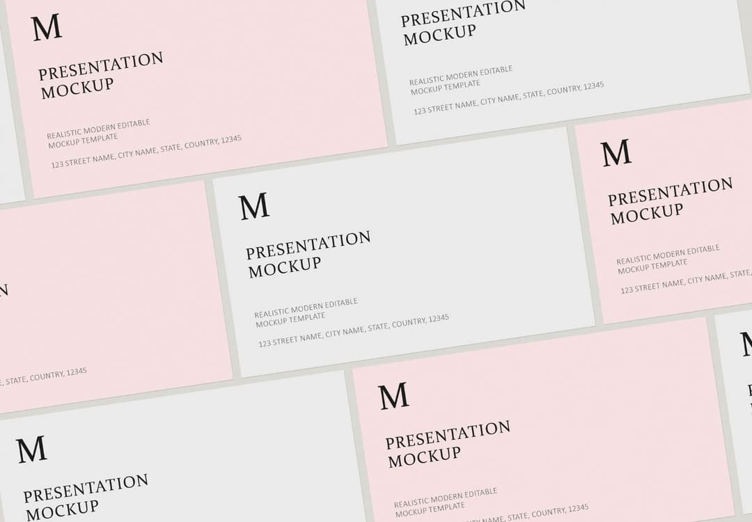 Modern Editable Presentation Mockup Template Design