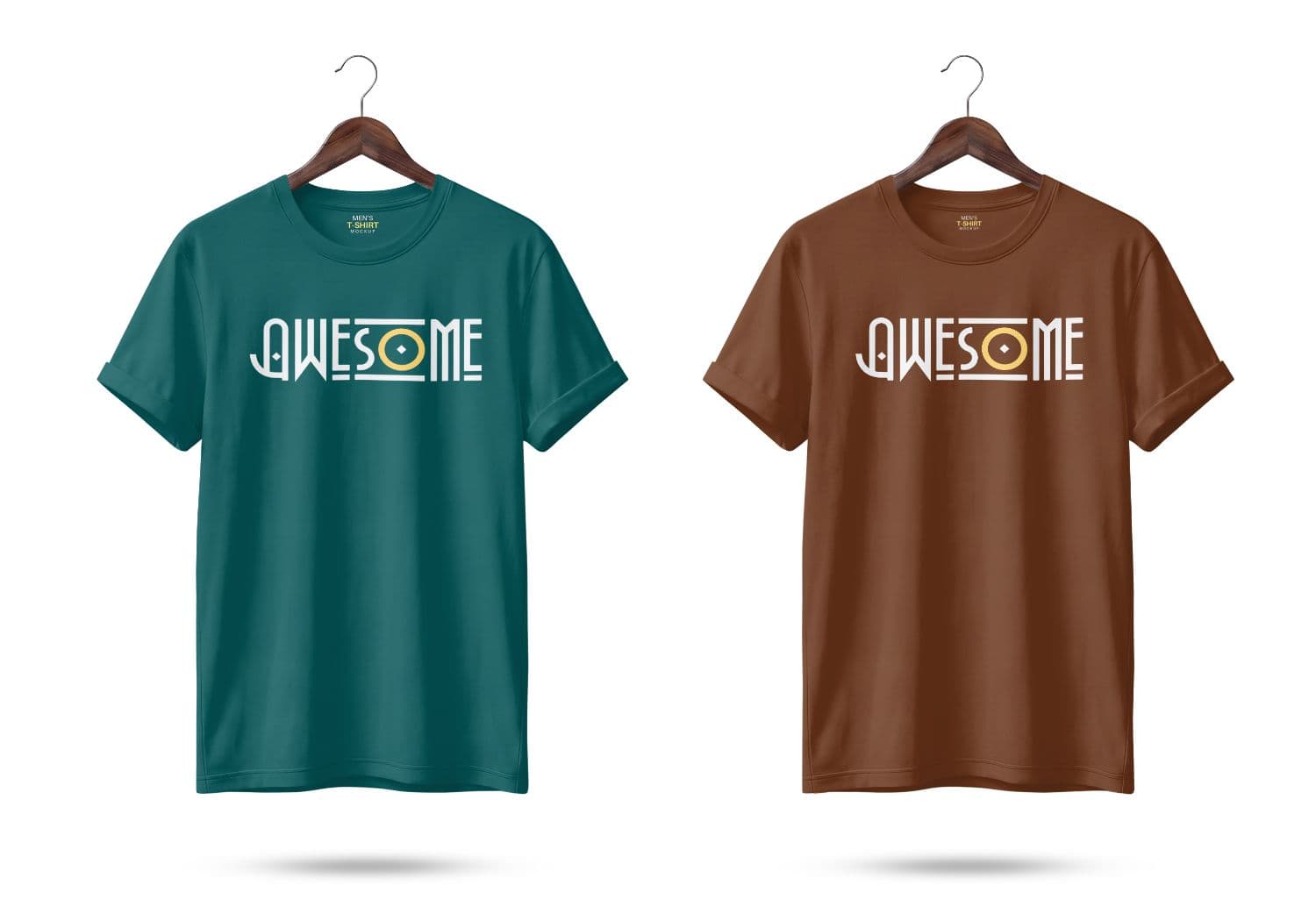 Men's T-Shirt Hanging Mockup