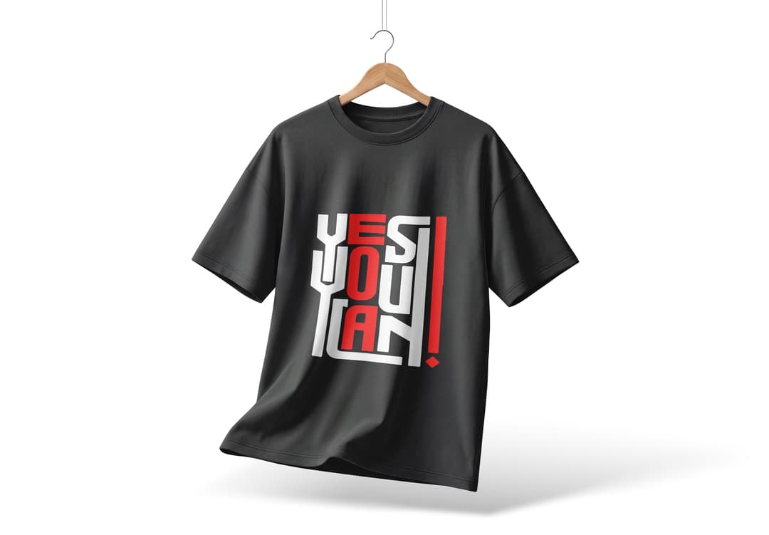 Realistic Hanging T-Shirt Mockup | MockupHive