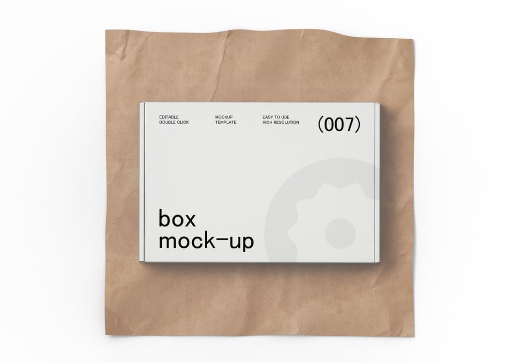 Minimal Box Packaging Mockup