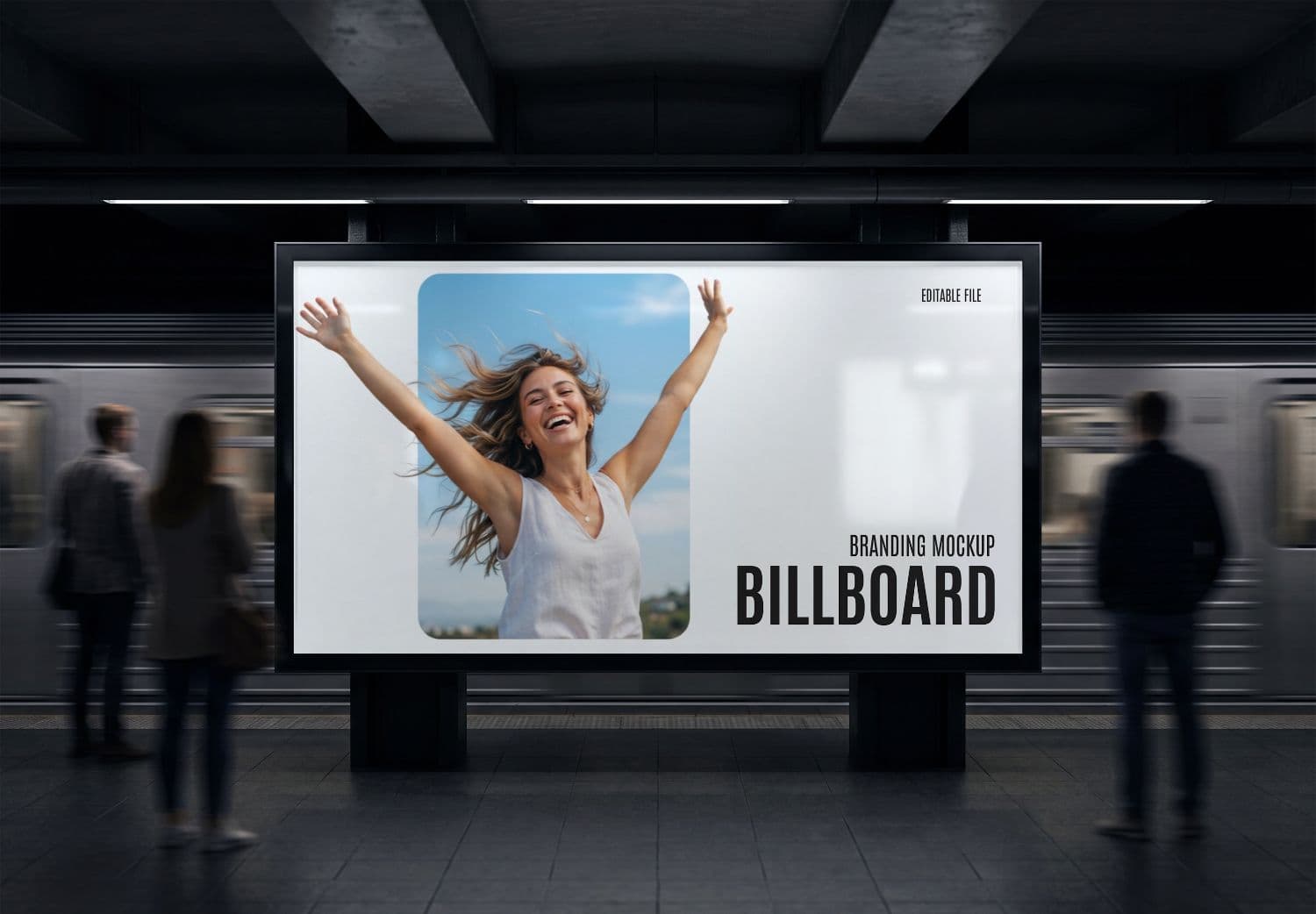 Subway Billboard Advertising Mockup