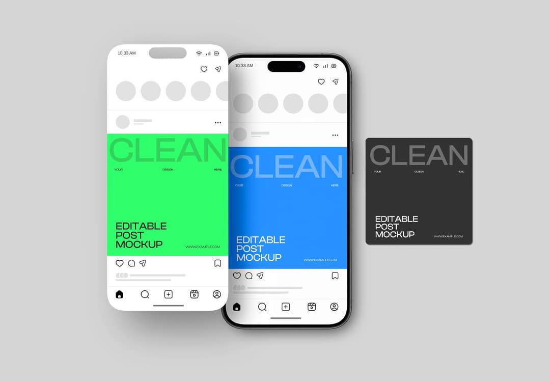 Social Media Post Display Mockup