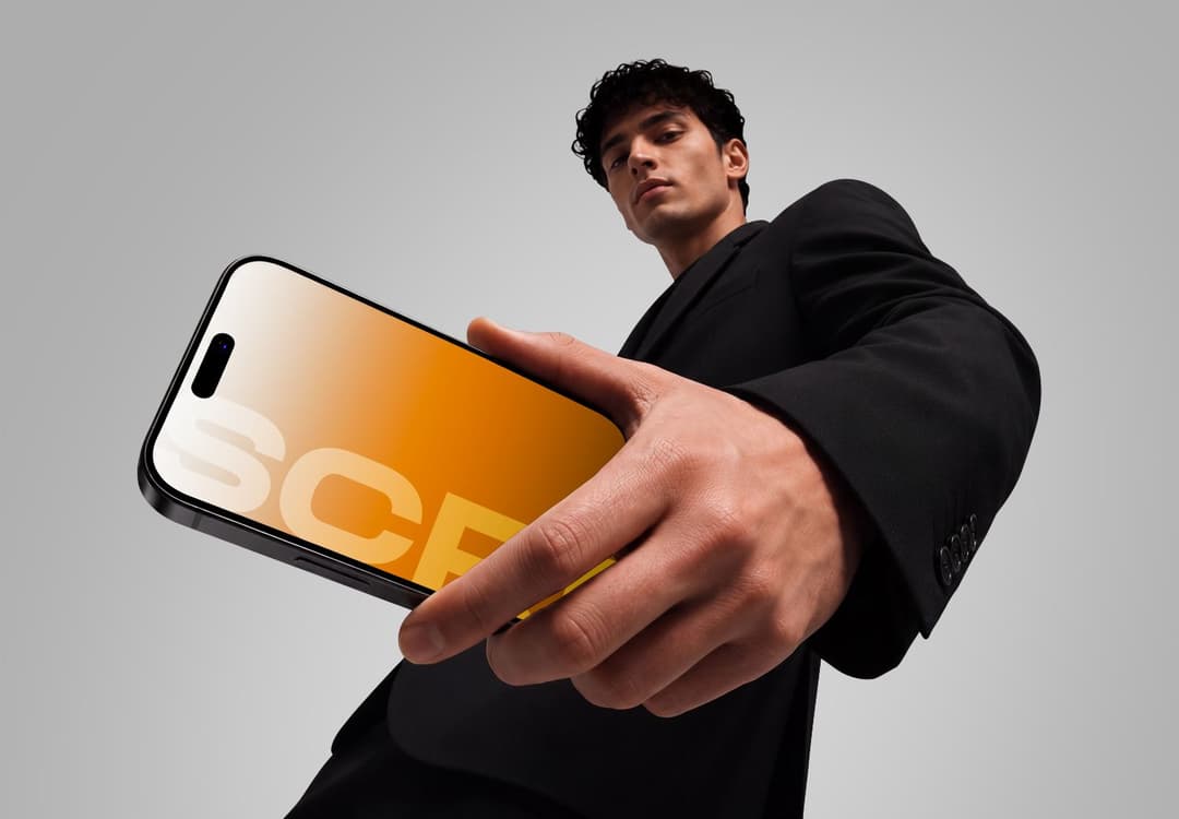 Creative Smartphone Screen Mockup with Hand for Digital Branding Showcase