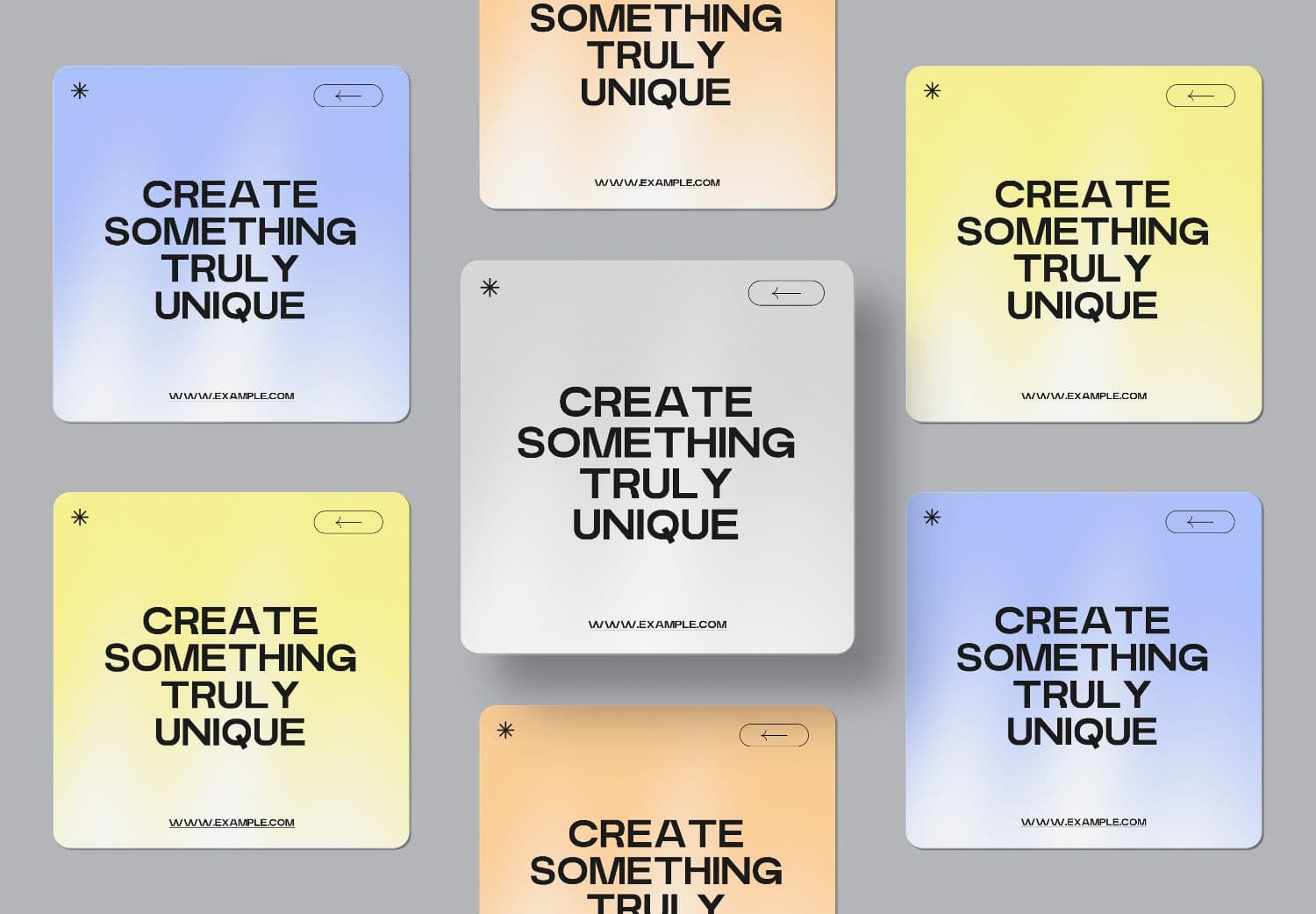 Social Media Post Mockup Set for Instagram Branding