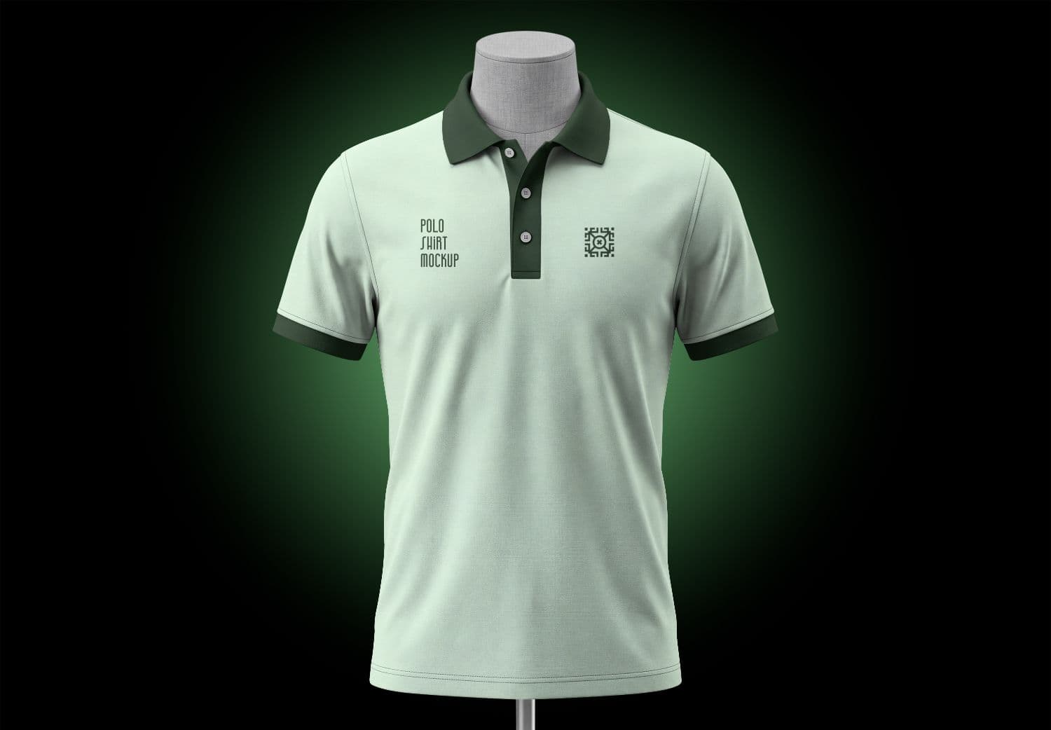 Polo Shirt Mockup on Mannequin for Apparel Branding and Design