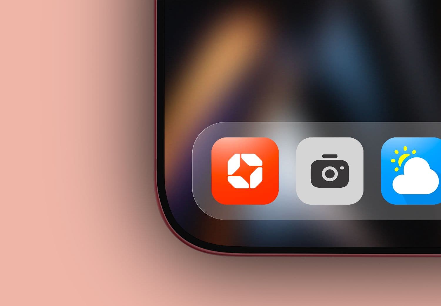 Realistic Smartphone App Icon Presentation Mockup with Colorful UI