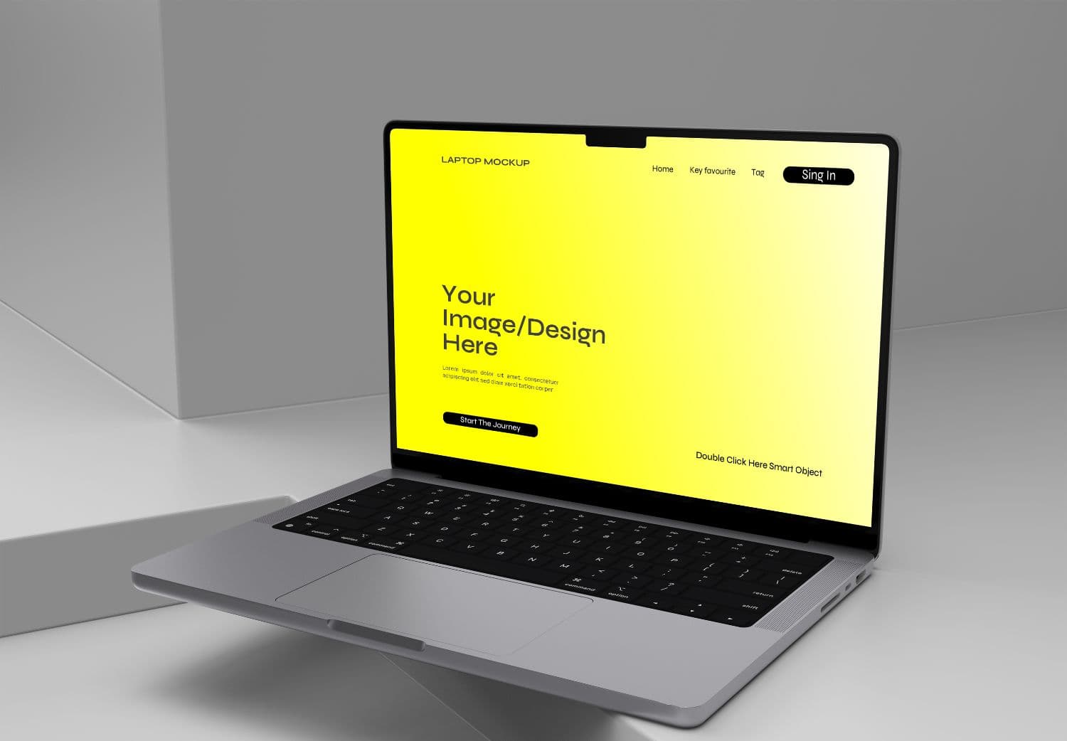 Free Laptop Mockup PSD for Website and Branding Design