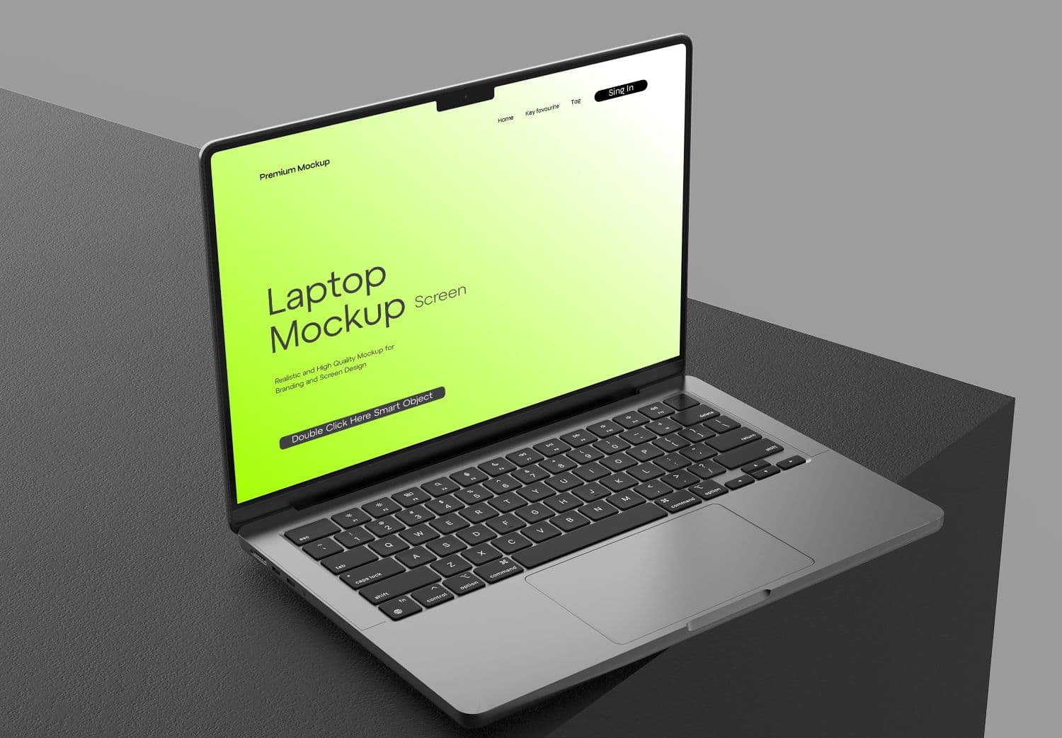 Free PSD Laptop Mockup for UI and Website Presentation