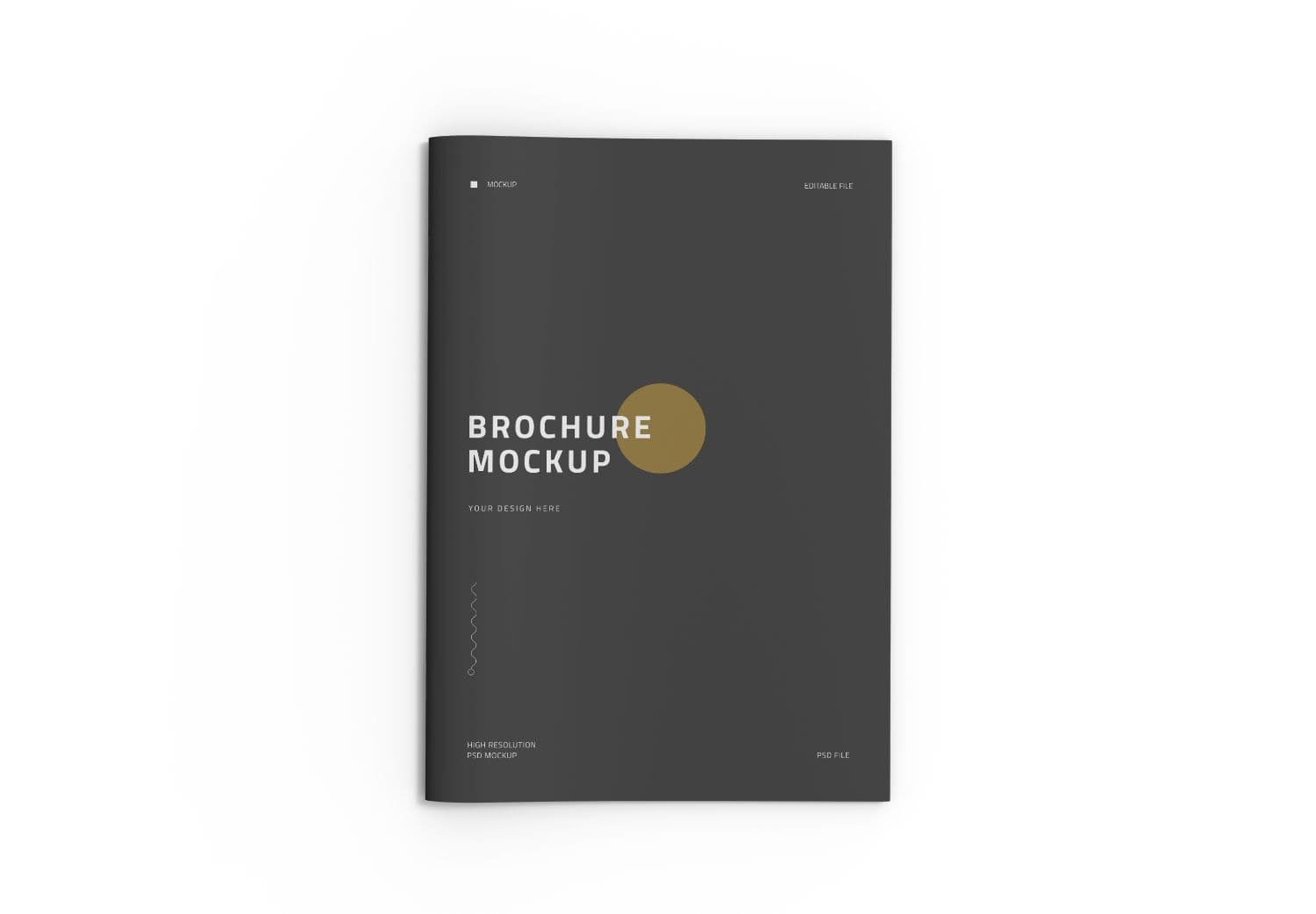Minimalist Brochure Mockup – High Quality PSD for Corporate & Brand Design