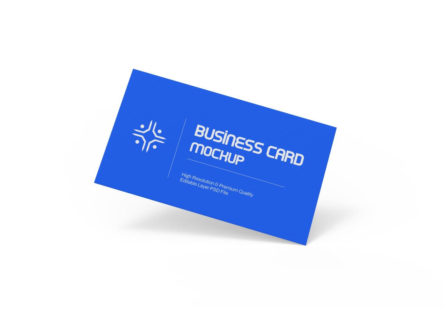 Blue Business Card Mockup – High Quality PSD for Branding