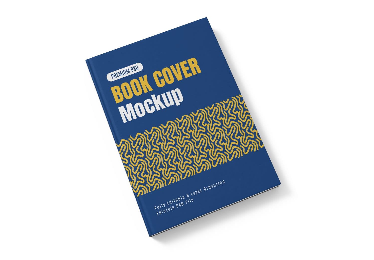Blue Book Cover Mockup – High Quality PSD for Authors & Designers