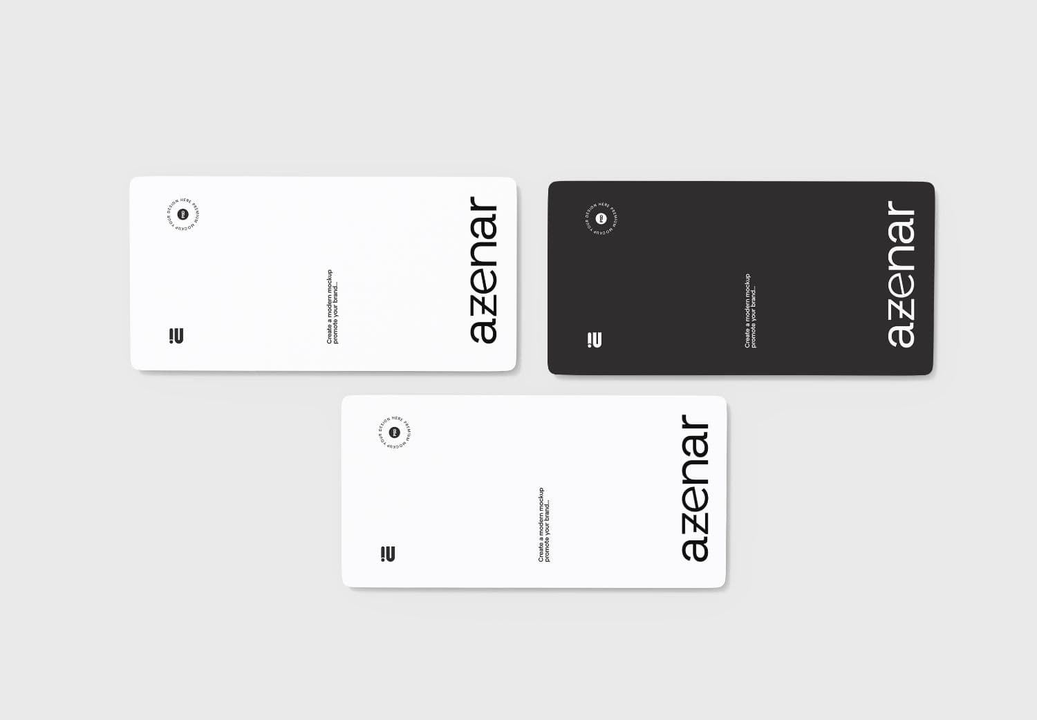 Minimalist Business Card Mockup - High Quality Branding for Modern Designers
