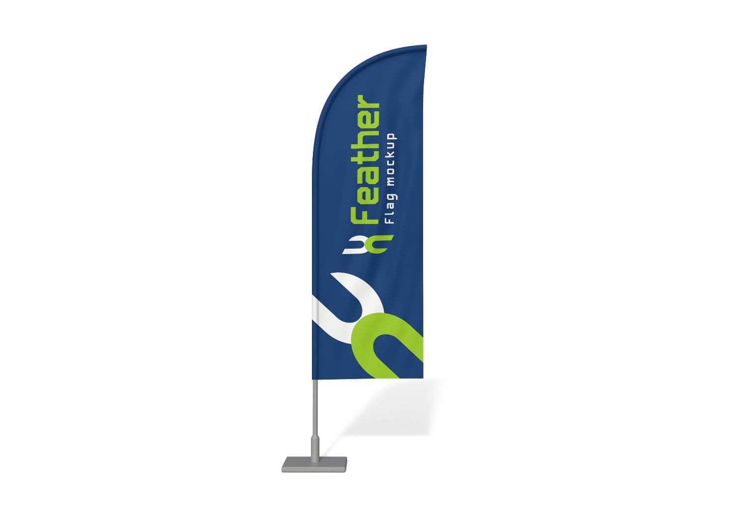 Feather Flag Mockup – High Quality PSD for Event Branding & Trade Shows