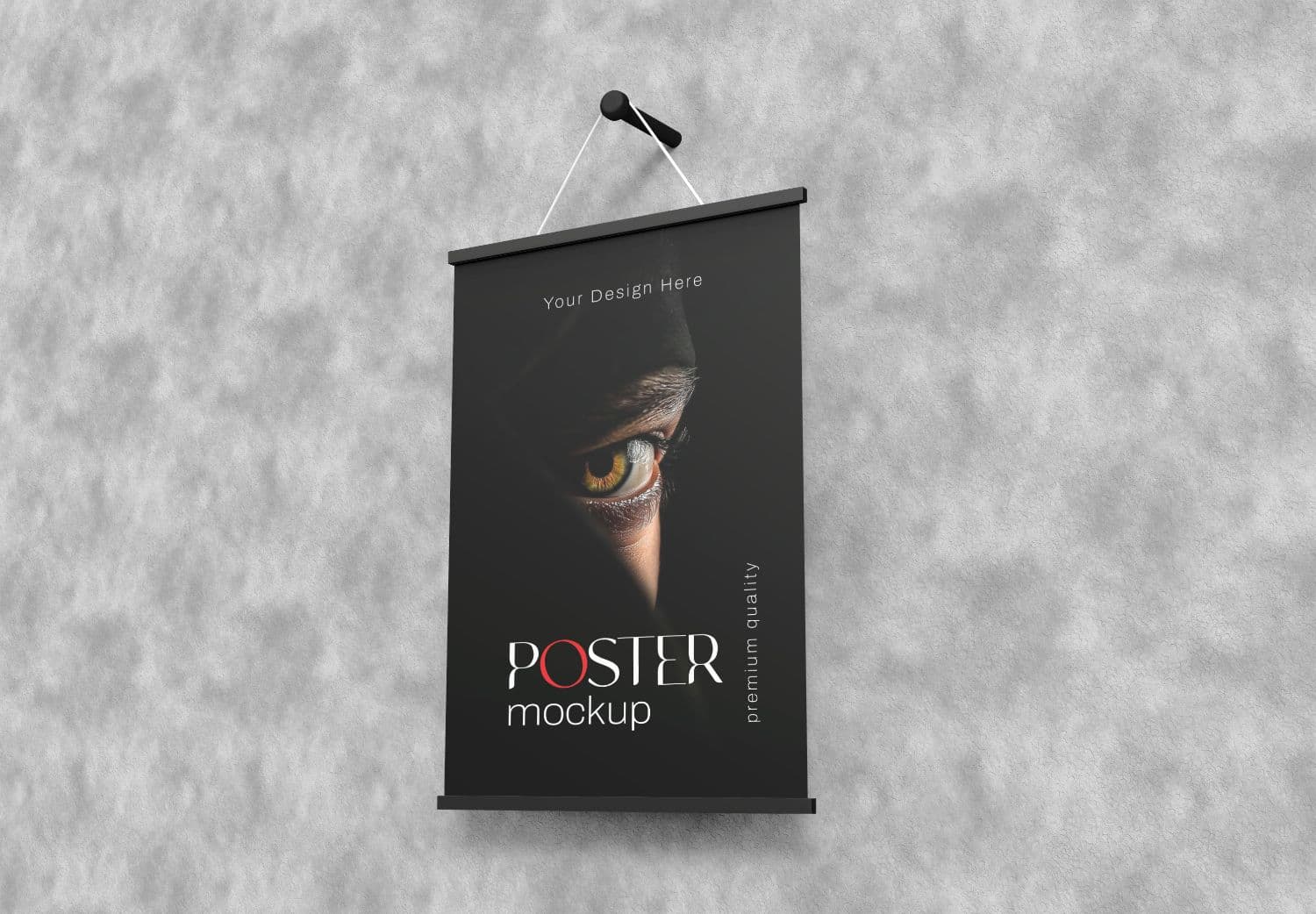 Hanging Poster Mockup – Eye-Catching Design for Movies & Brands
