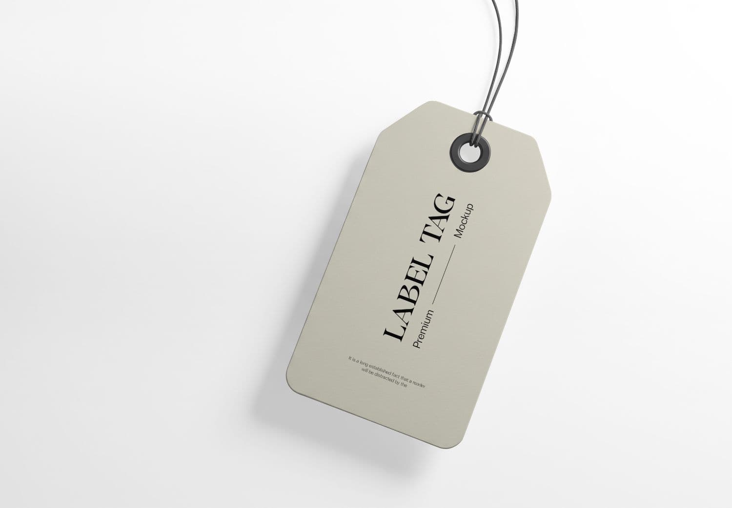 High Quality Label Tag Mockup – PSD for Product Branding & Packaging