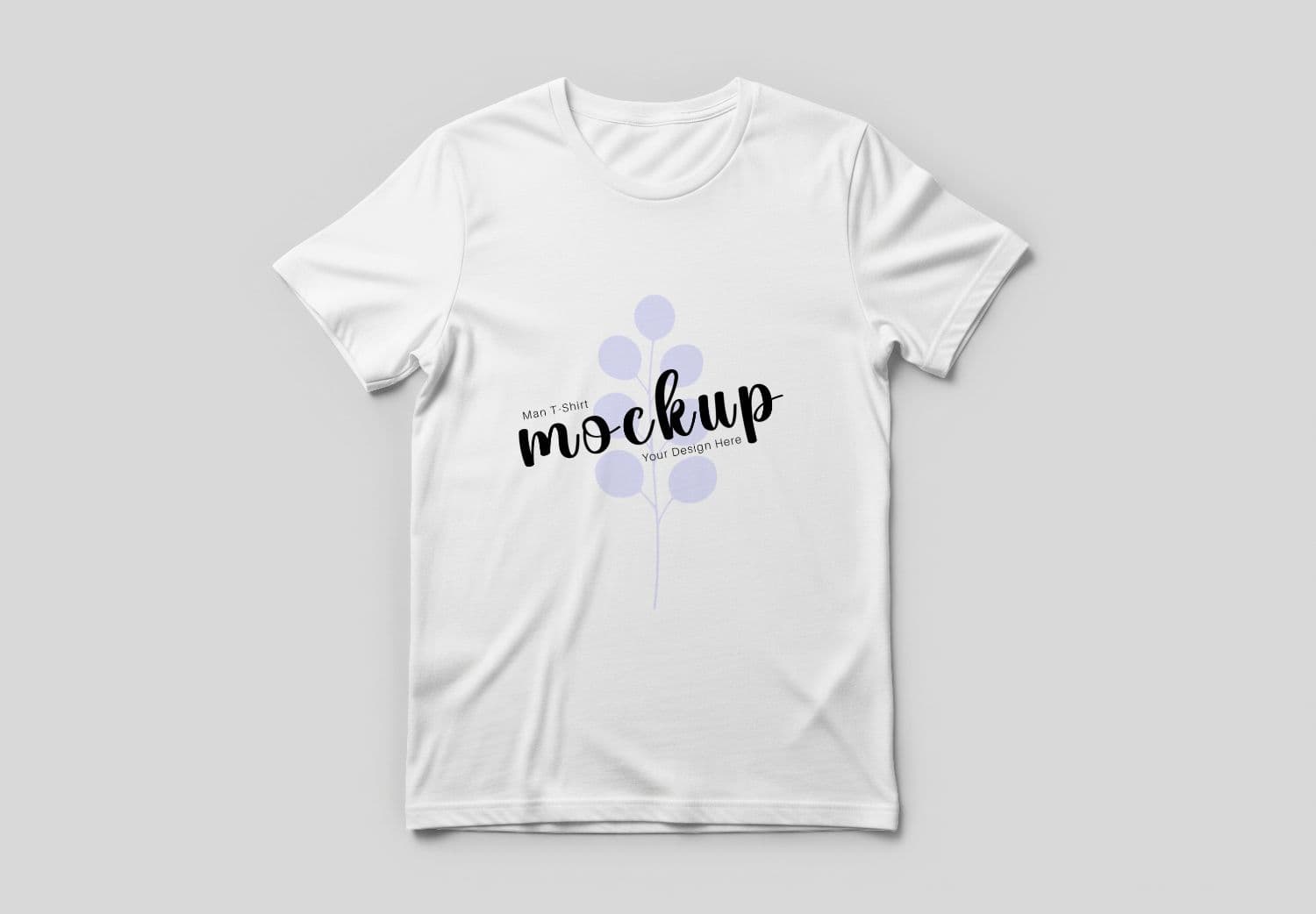 White Man T-Shirt Mockup