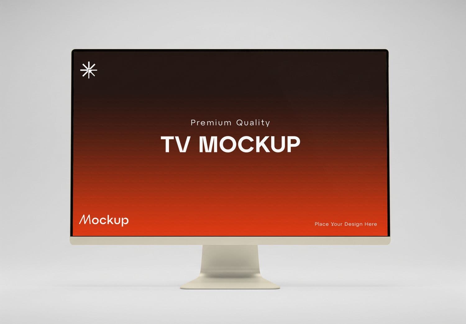 High Quality TV Screen Mockup for Digital Design Presentations