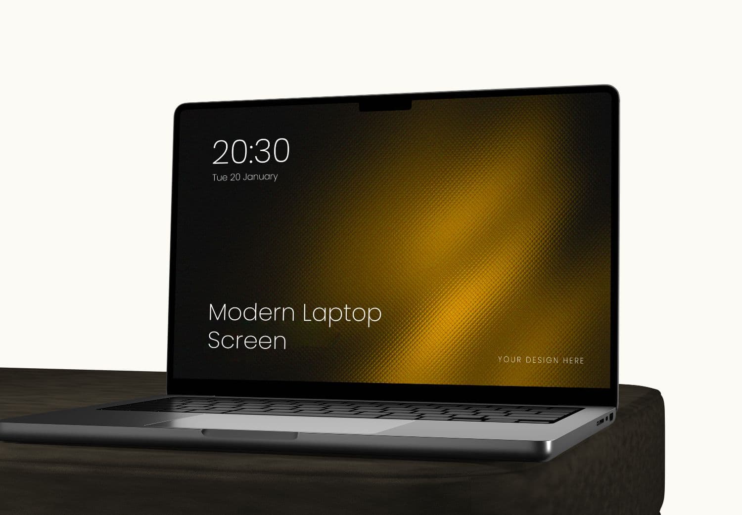 Sleek Modern Laptop Screen Mockup for Designers