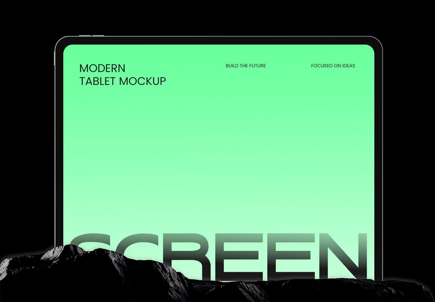 Free Modern Tablet Mockup for UI Design & App Presentation