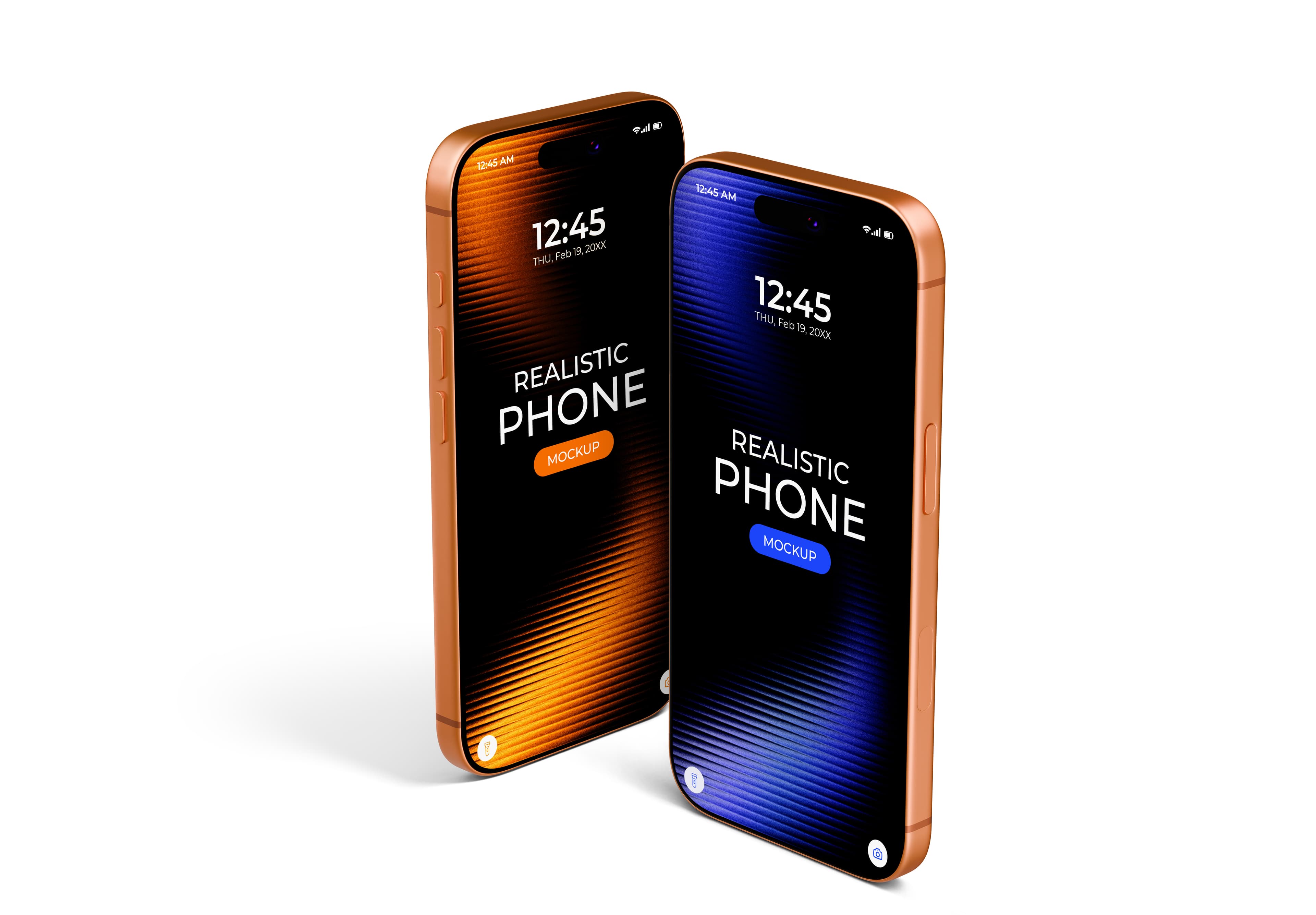 iPhone 17 Pro Dual Angle Mockup – Realistic Design