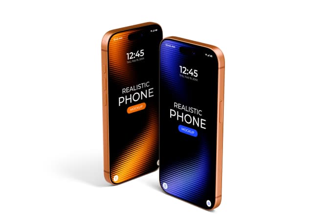 iPhone 17 Pro Dual Angle Mockup