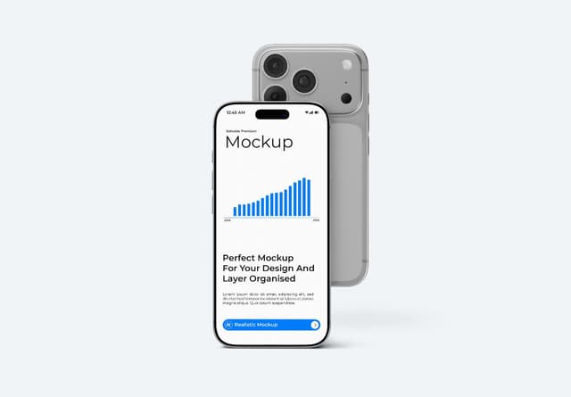iPhone 17 Pro Front Back Mockups