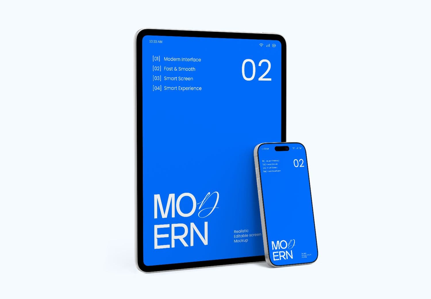 Apple i-Pad and iPhone Screen Mockup