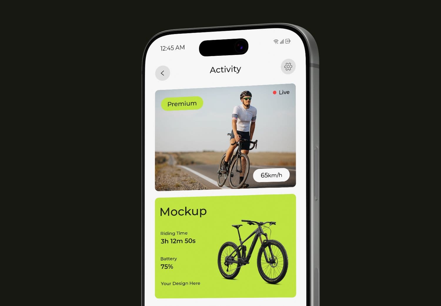 iPhone 17 Pro App Screen Mockup