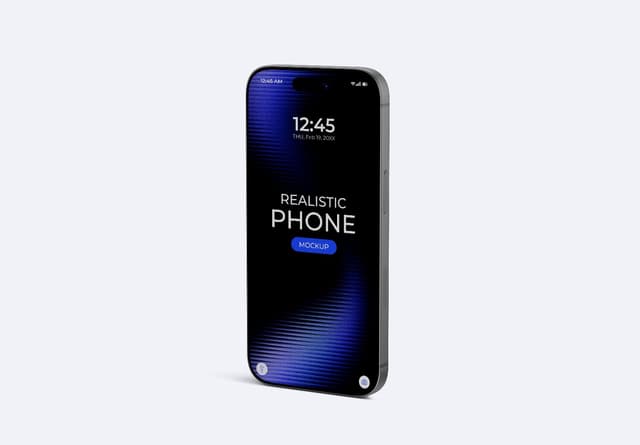 Minimal iPhone 17 Pro Screen Mockup
