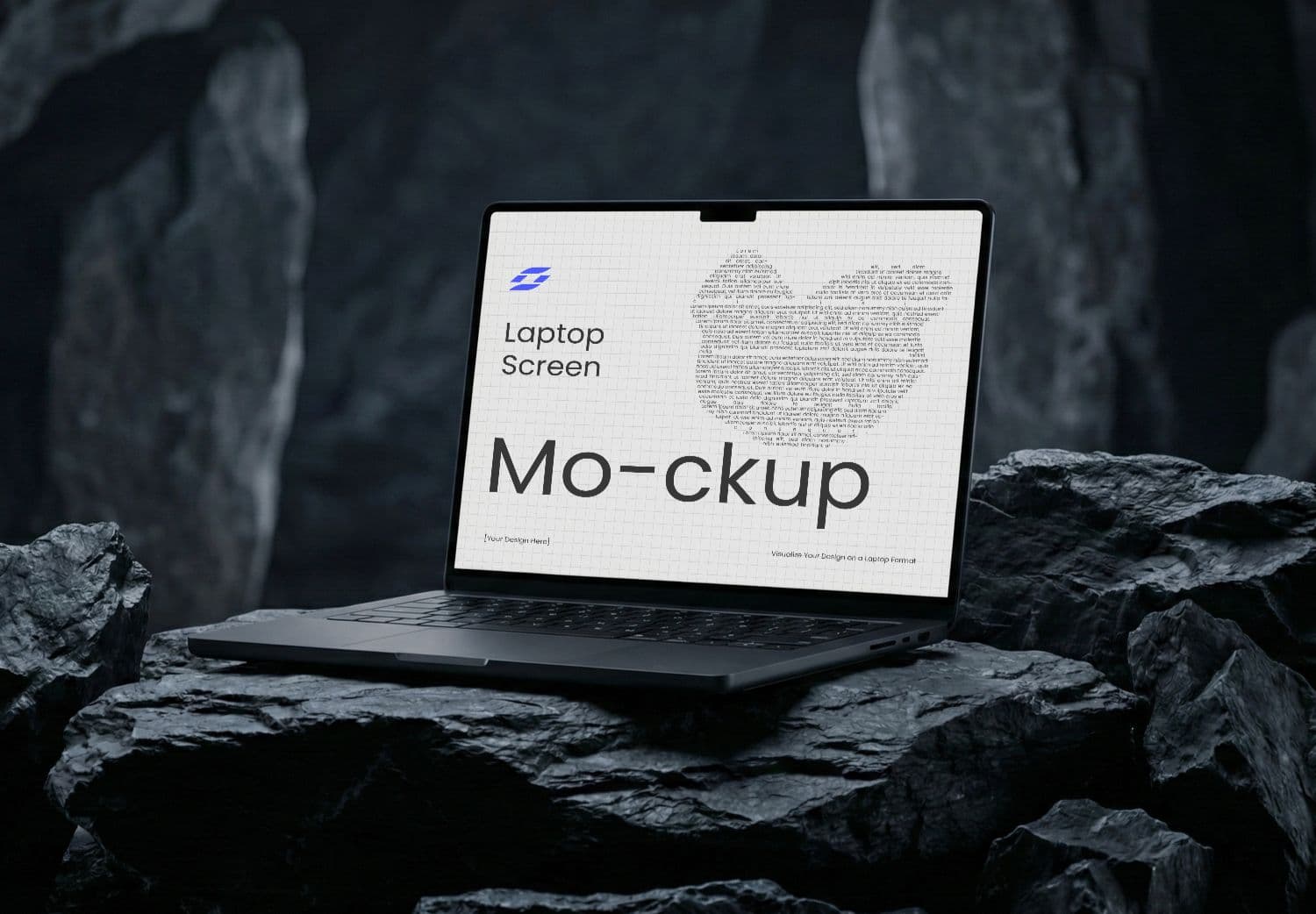 Cinematic Laptop Screen Mockup