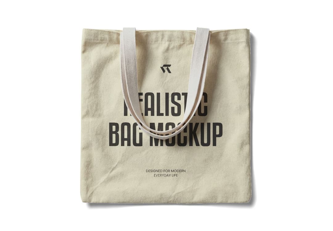 Minimal Canvas Tote Bag Mockup | MockupHive