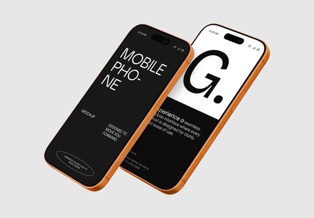 Angled iPhone 17 Pro UI Mockup