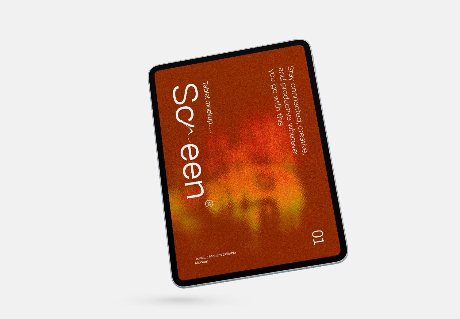 Angled Apple iPad Tablet Screen Mockups