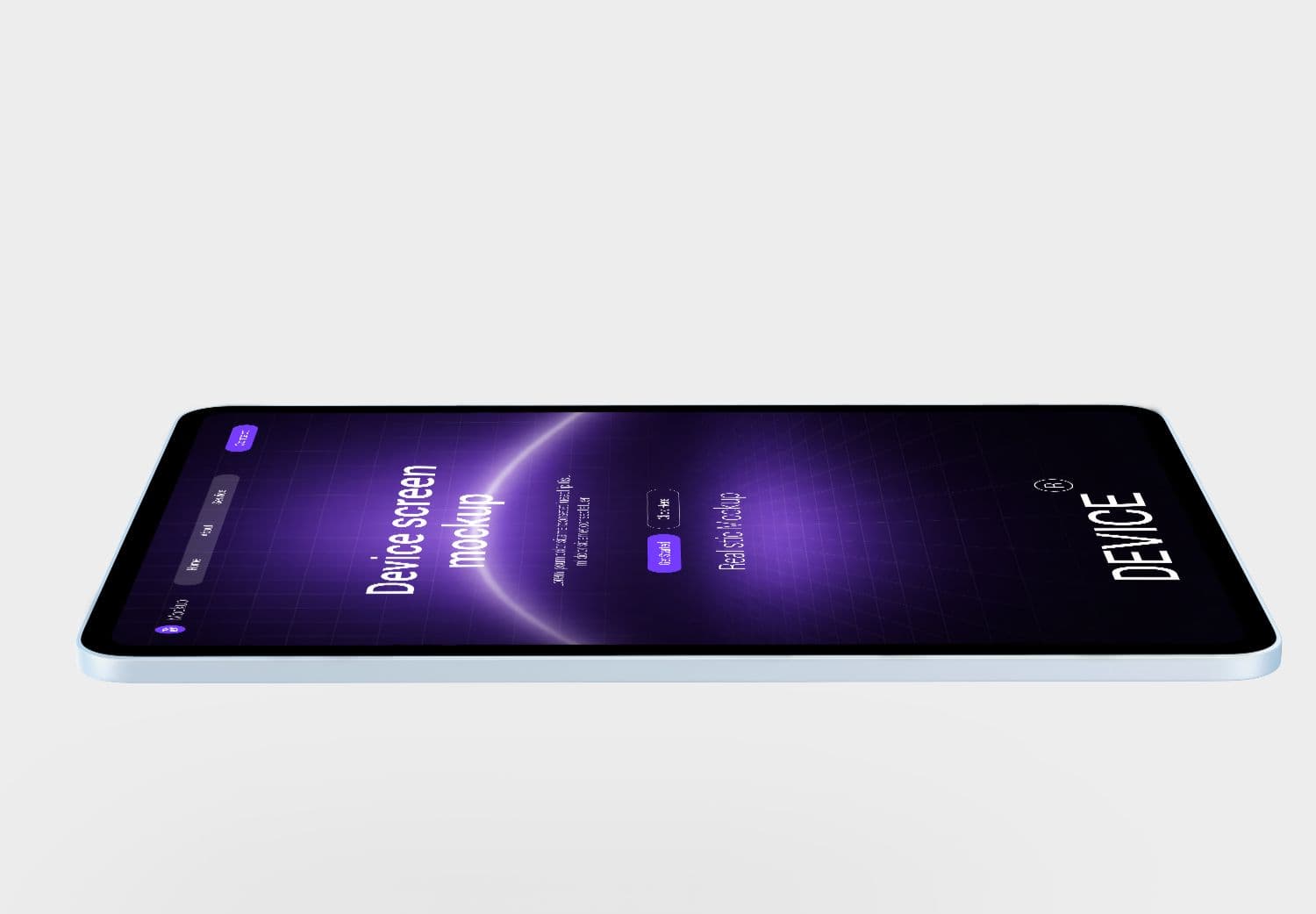 Ultra Thin Tablet Device Mockup