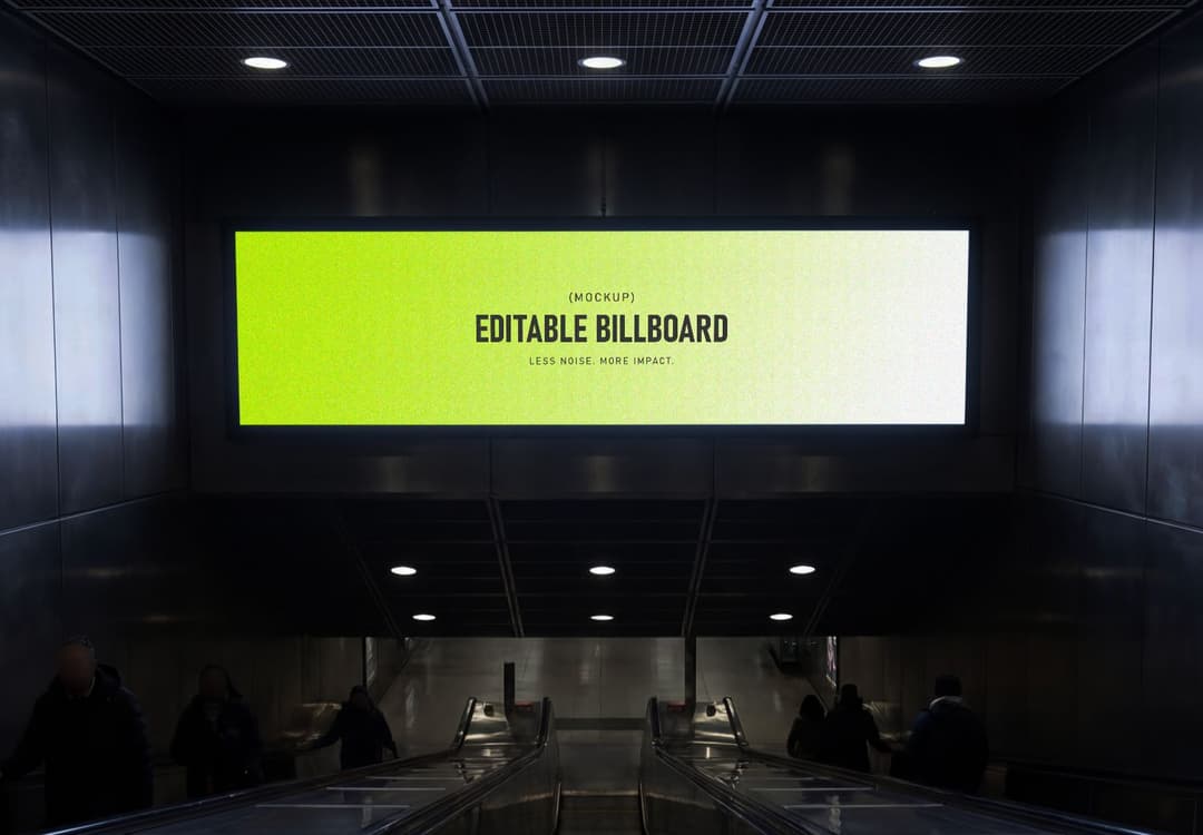 Subway Billboard Mockup