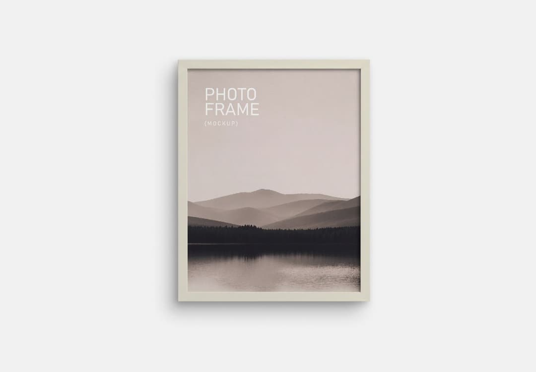 Minimal Photo Frame Mockup