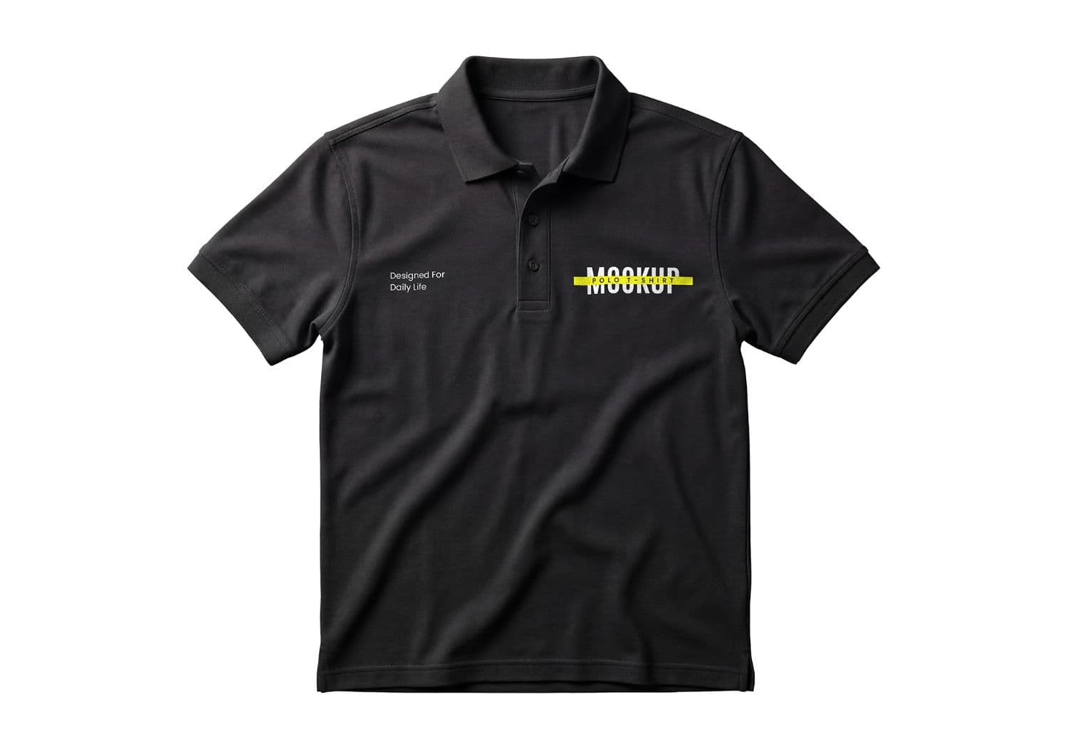 Apparel Presentation Minimal Polo T Shirt Mockup