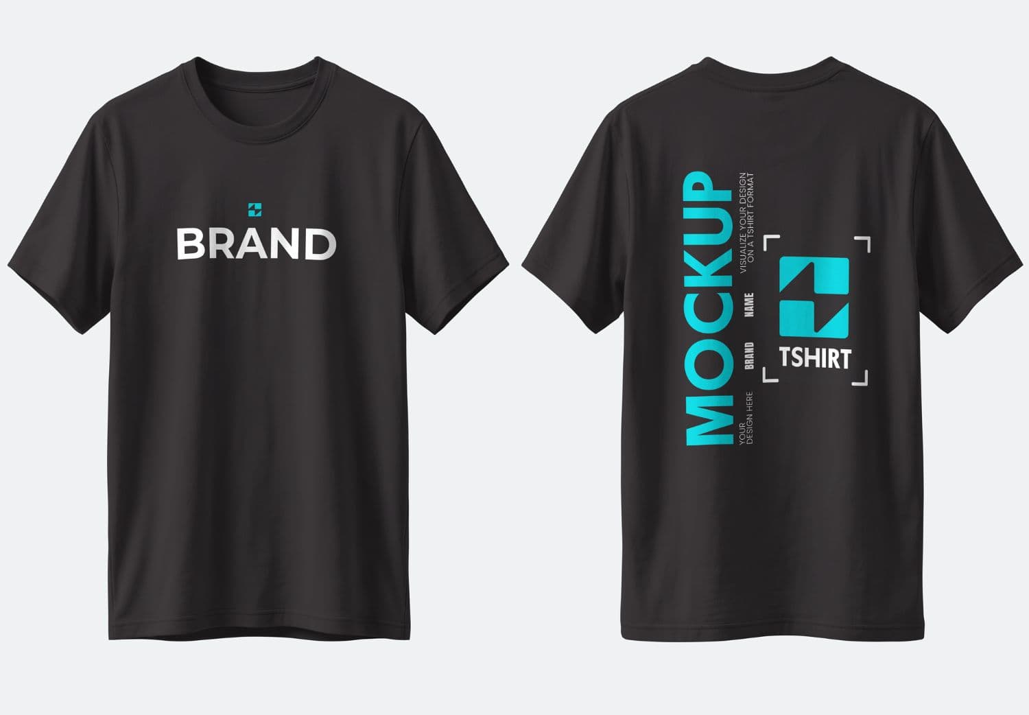 Modern & Multiple View T-Shirt Mockup set