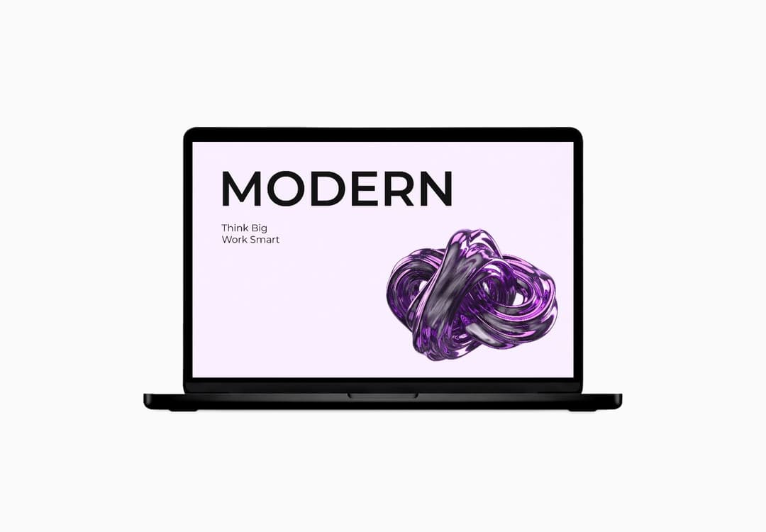 Minimal Modern Laptop Screen Mockup