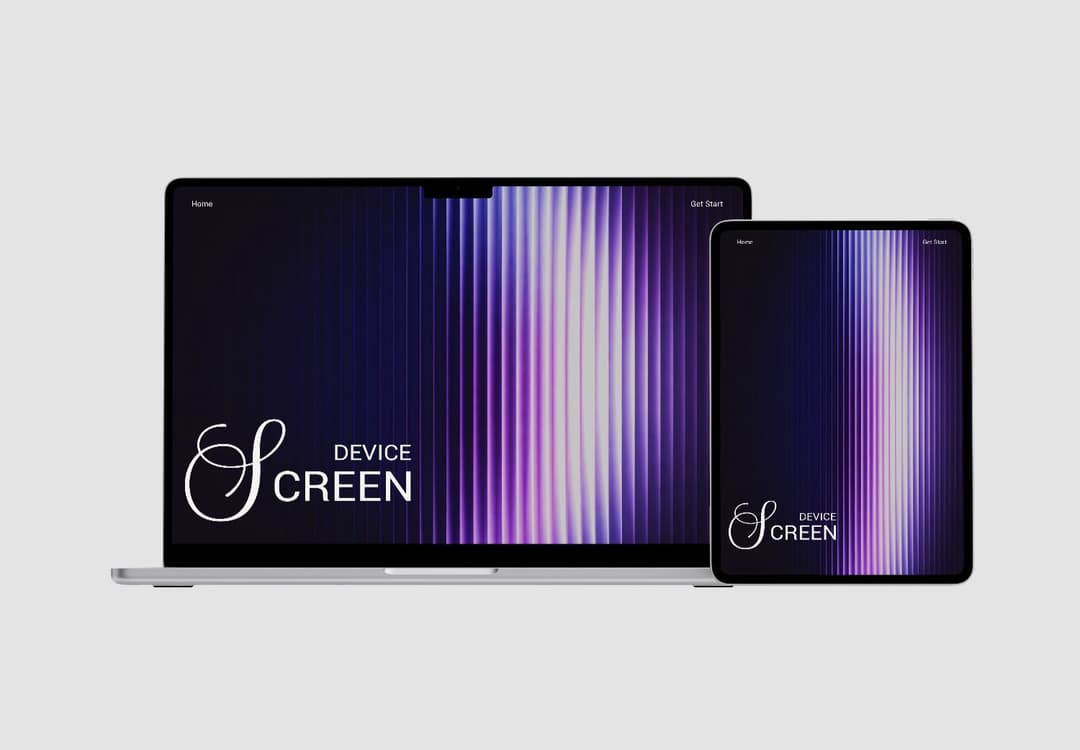 Laptop and Tablet Screen Mockup
