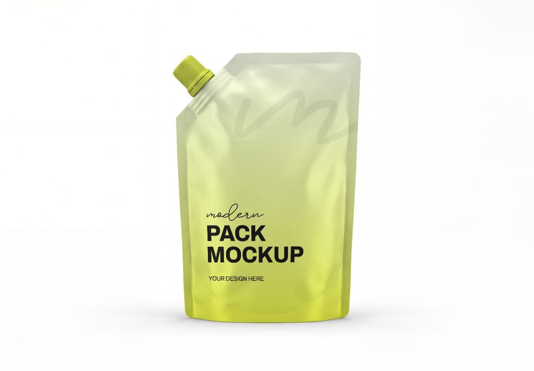 Stand Up Pouch Packaging Mockup