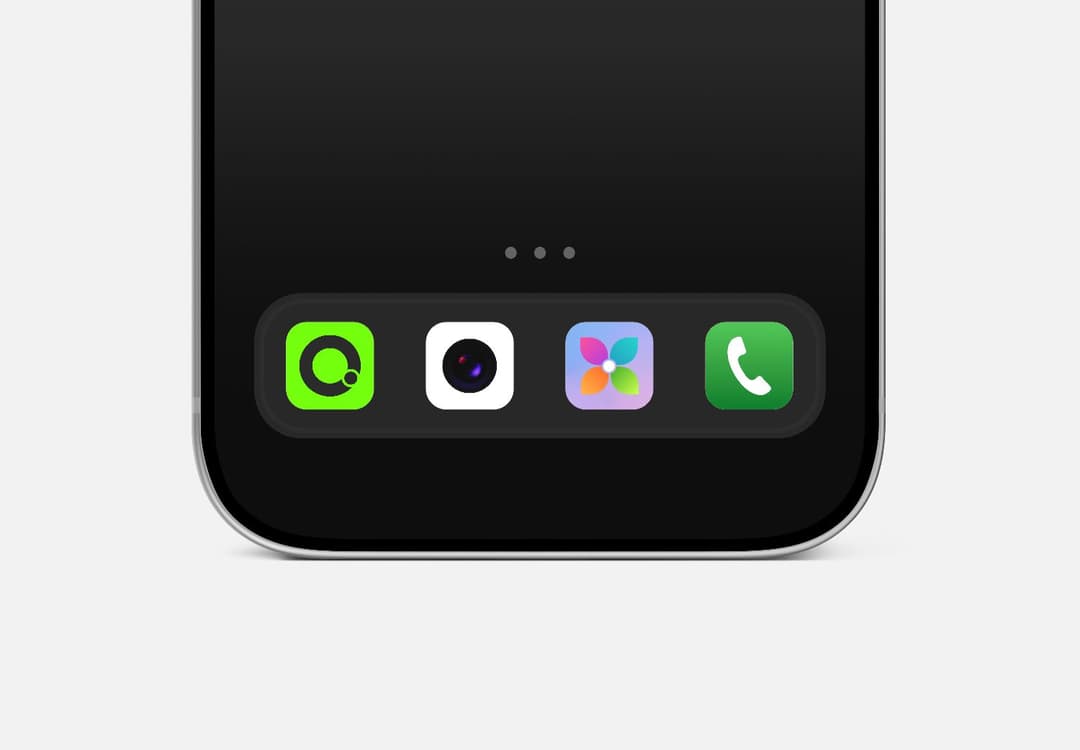 Mobile Dock App Icons Mockup