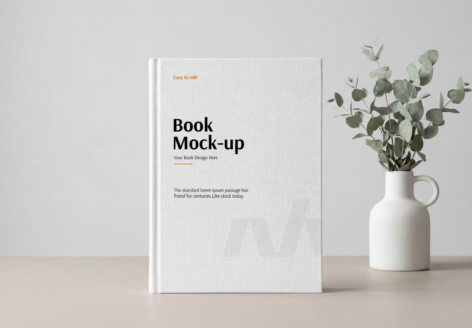 Minimal Hardcover Book Mockup