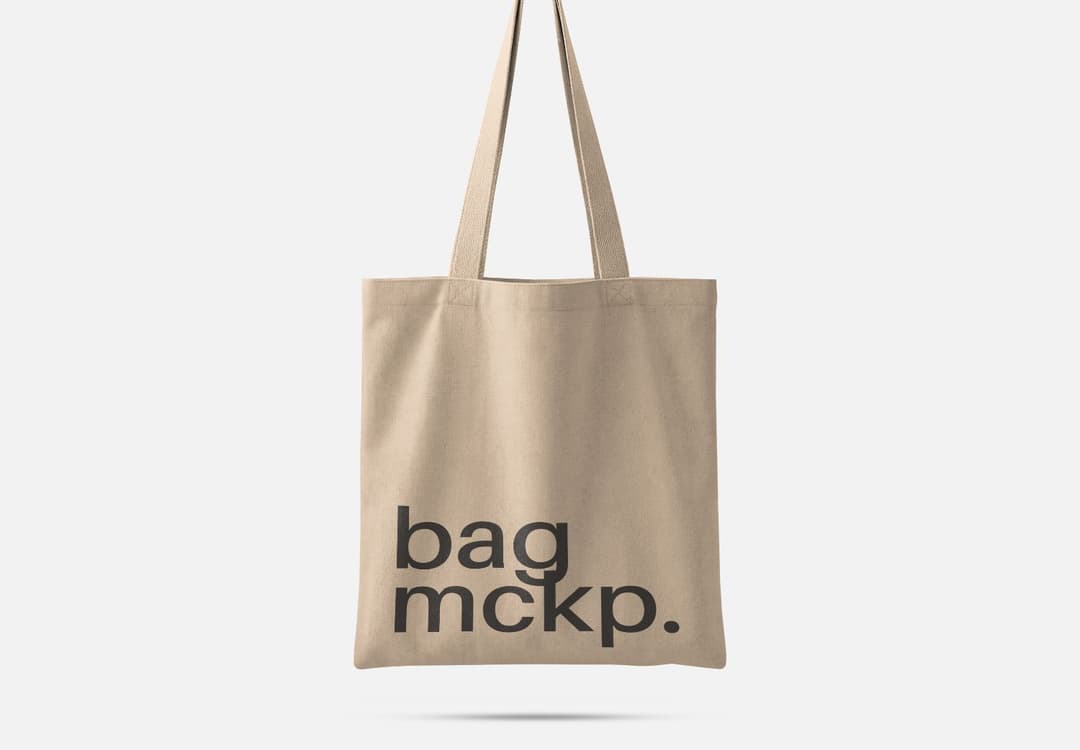 Hanging Canvas Tote Bag Mockup