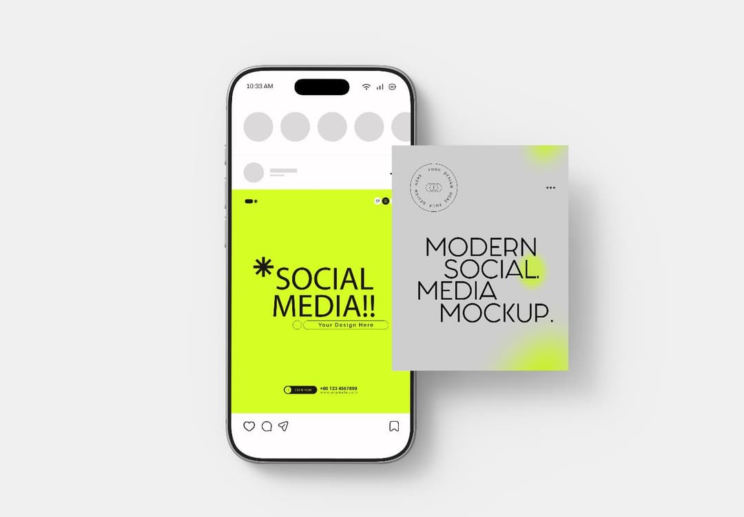 iPhone 17 Social Media Mockup