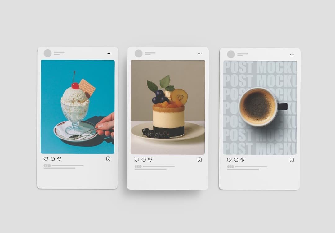 Food Social Media Post Design Mockup