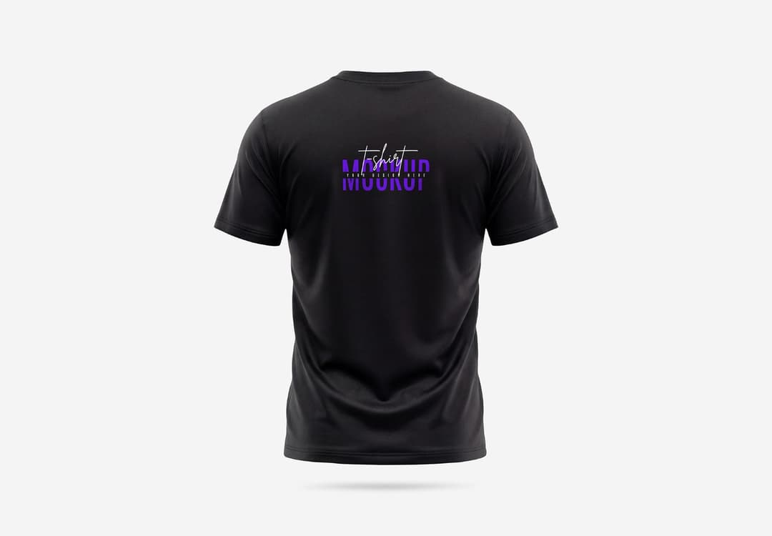 Back View T-Shirt Mockup
